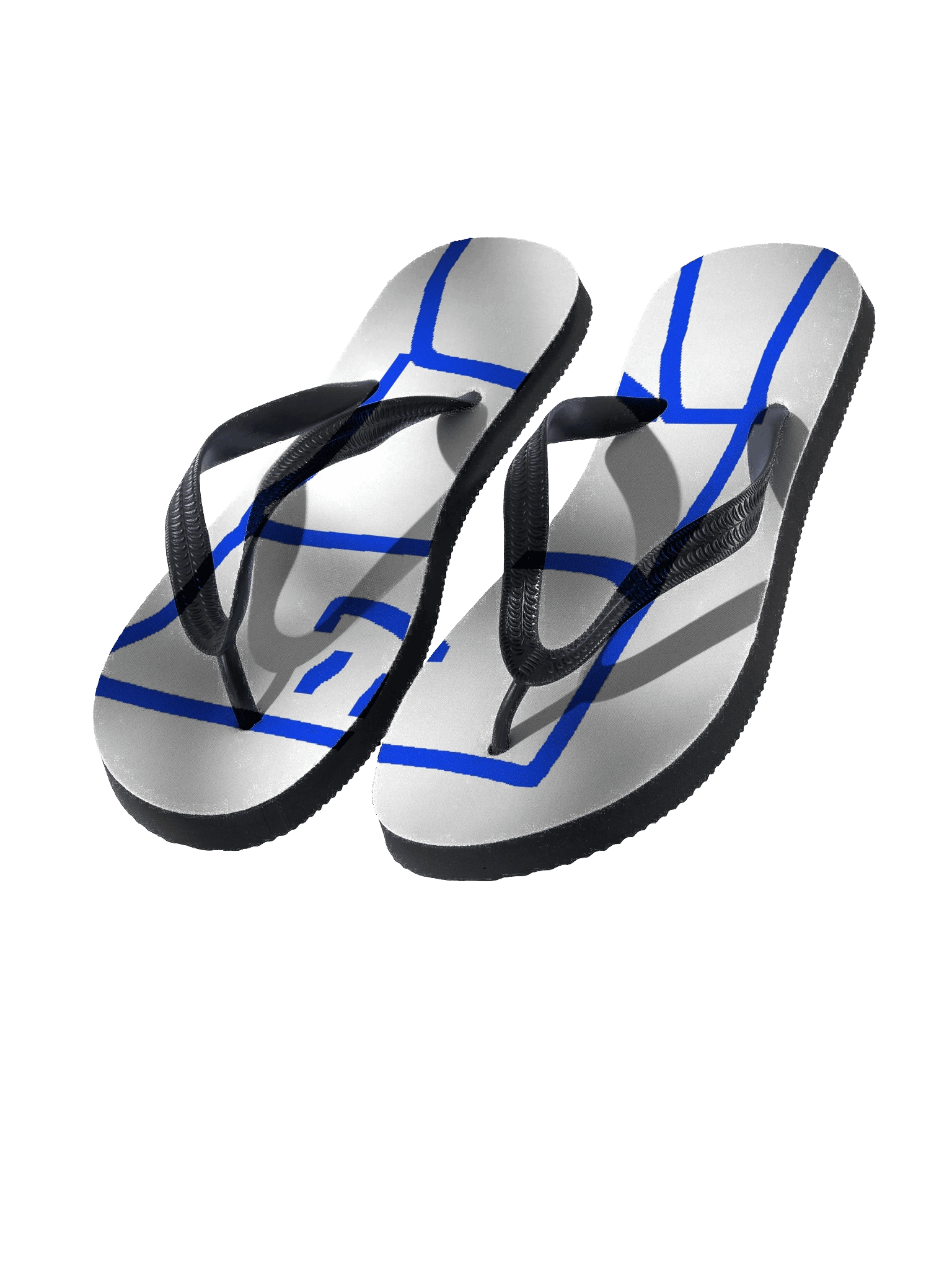 Smiley Blue Minimalist Flip-Flops product image (1)