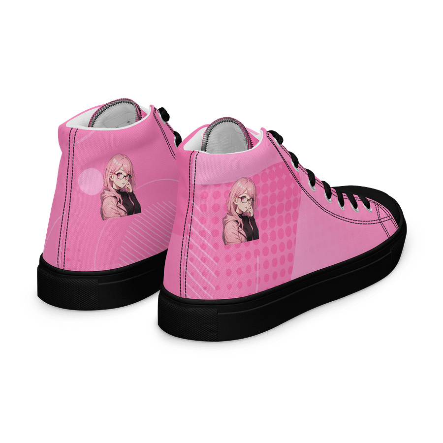 (PINK WAIFU) K Women's High Top Canvas Shoes product image (7)