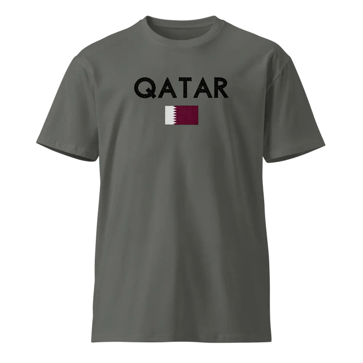 Qatari Flag Unisex Premium Tee product image (1)
