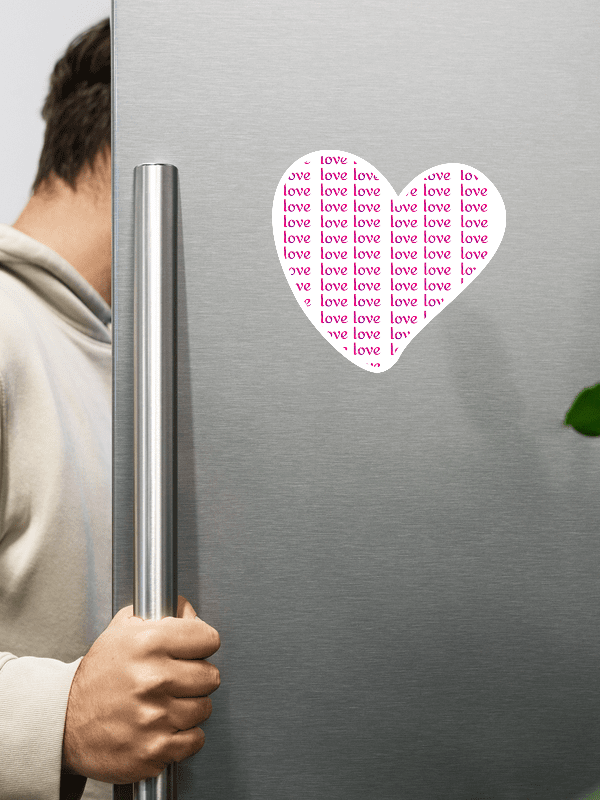 Love Text Pink On White product image (1)