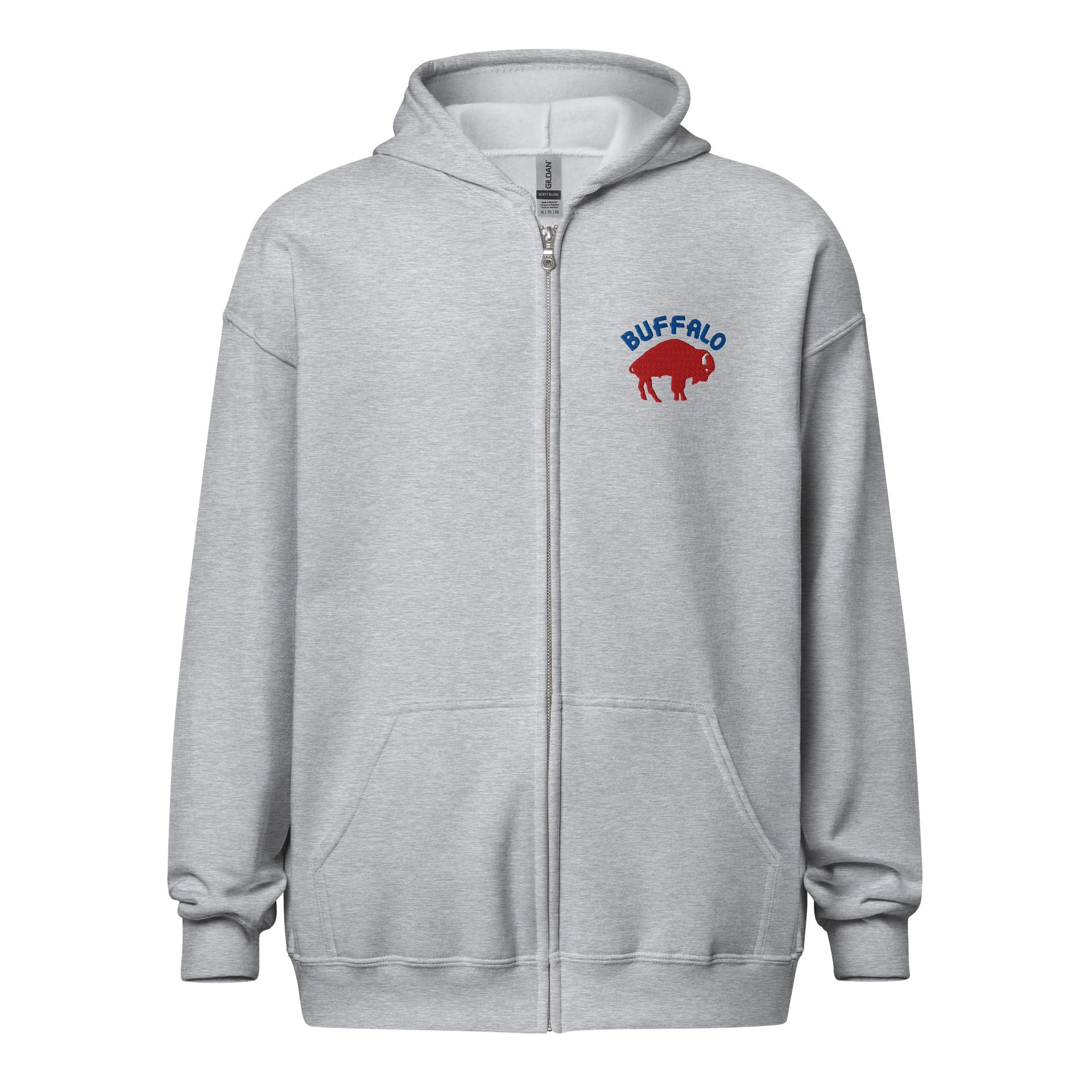 SOUTH BUFFALO Heavy Blend Zip Hoodie GREY product image (1)