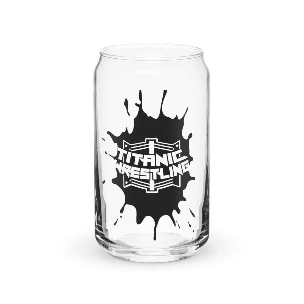 Black Splatt Can Shaped Glass product image (1)