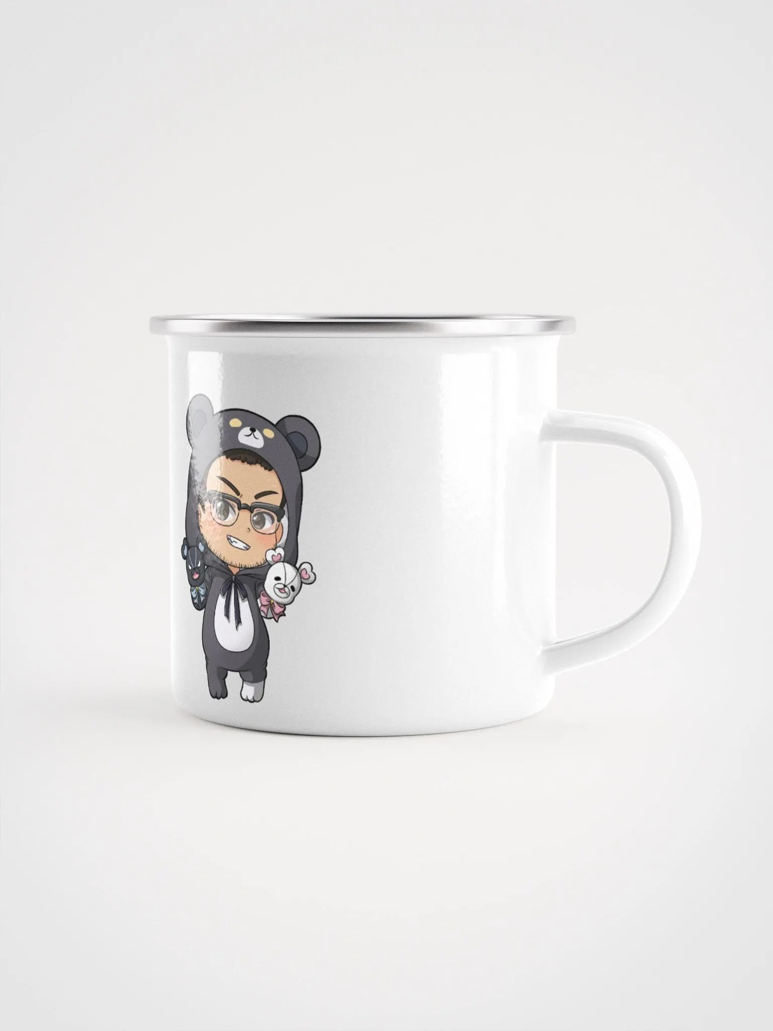 Bear Plays Enamel Mug product image (1)