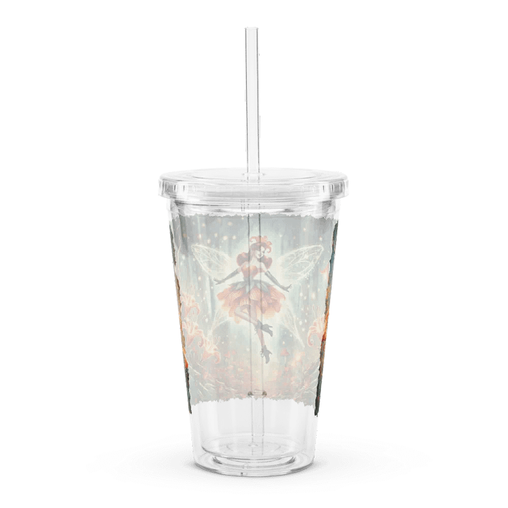 Enchanted Orange Lily Fairy Double Wall Tumbler product image (2)