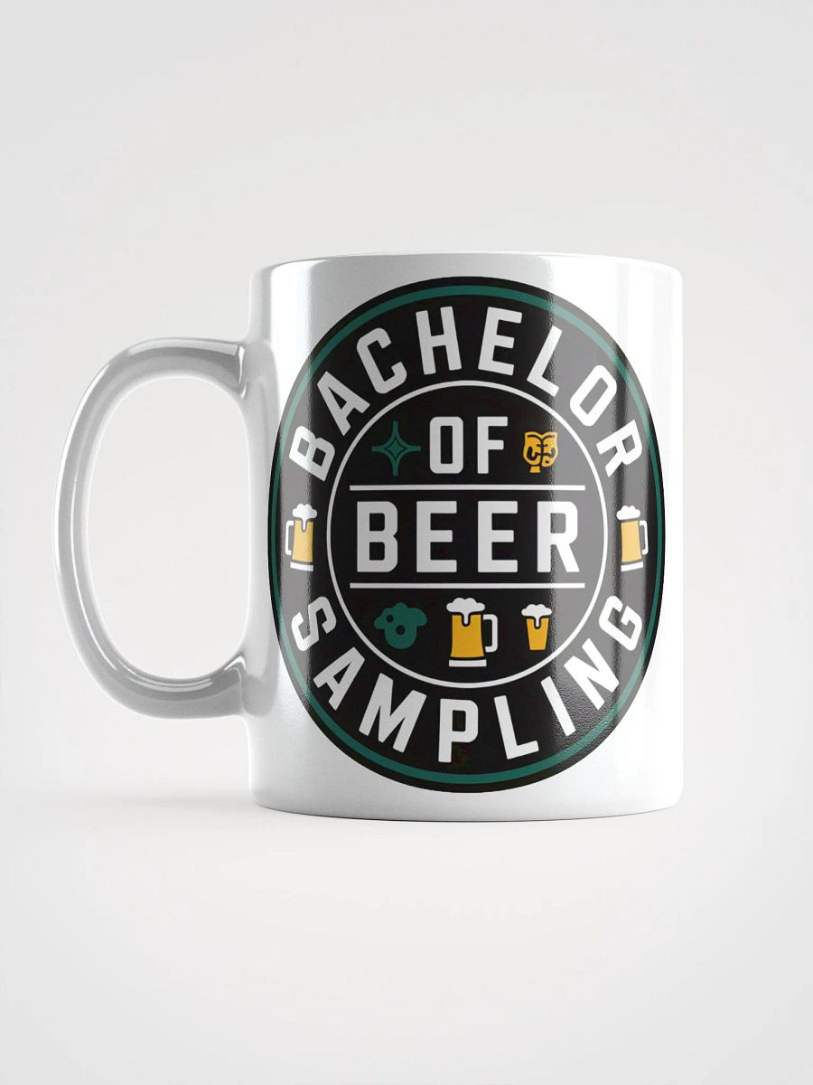 Bachelor of Beer Sampling #Statement Glossy Mug - White product image (18)