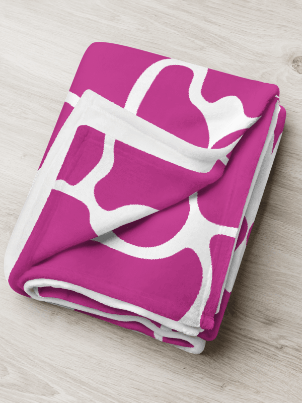 Pink Brick Mosaic Throw Blanket product image (7)