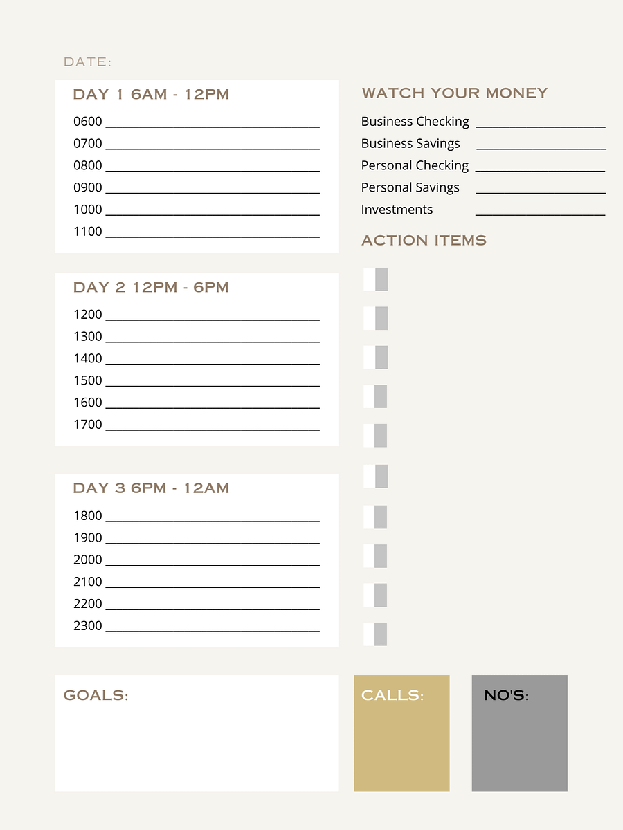 Jet Broker Daily Planner (3 months) product image (3)