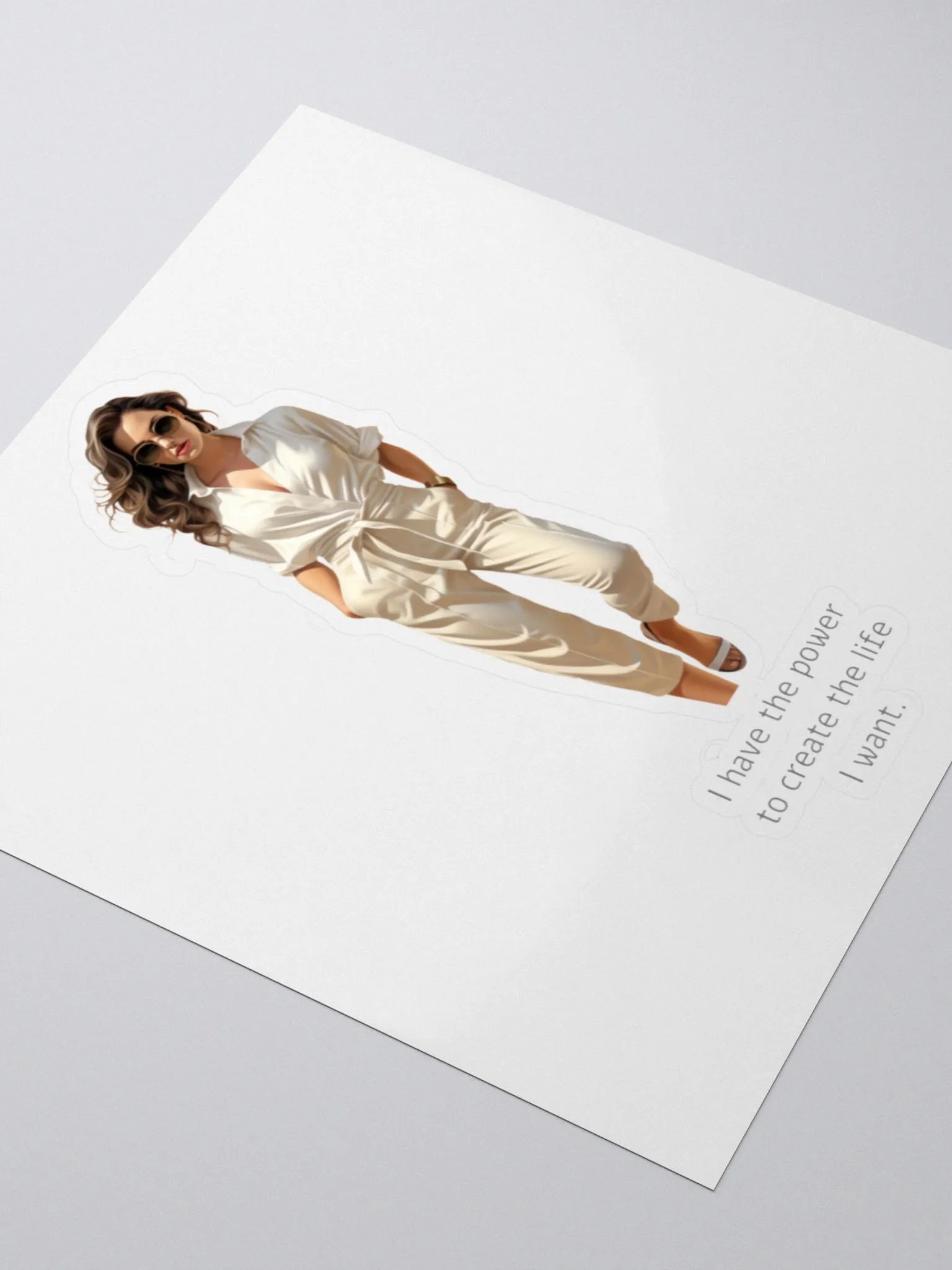 Inspirational sticker - I have the power to create the life I want product image (4)