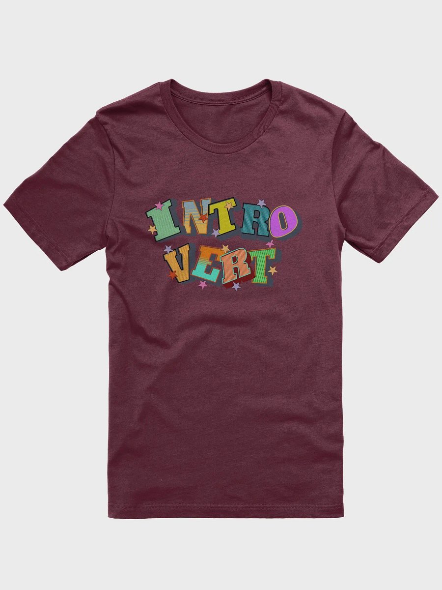 Introvert Block Letter Galaxy T-Shirt product image (1)