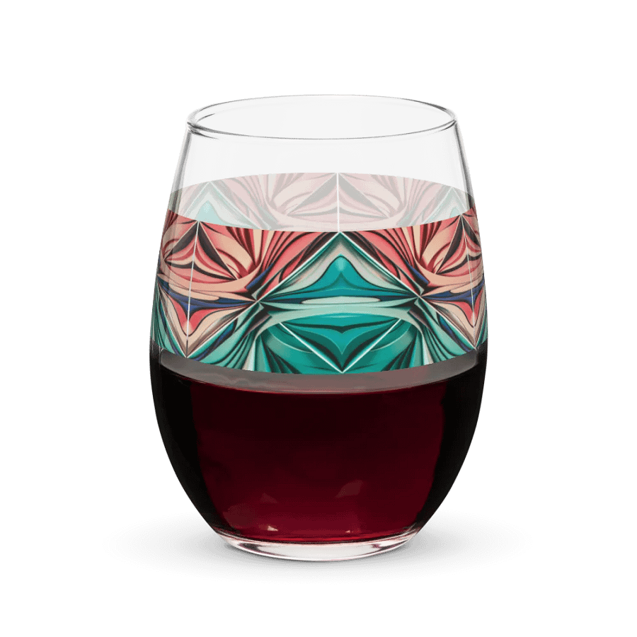 Graphic Grove Abstract Design Stemless Wine Glass - 15oz product image (8)