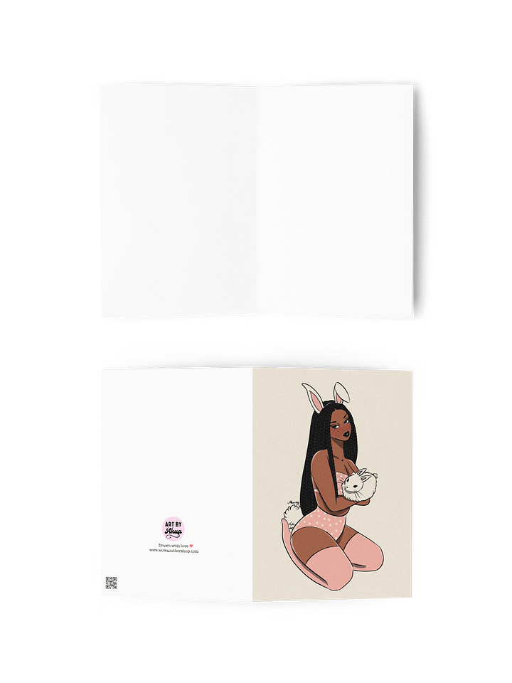 Bunny Greetings - Cute Easter Card product image (2)