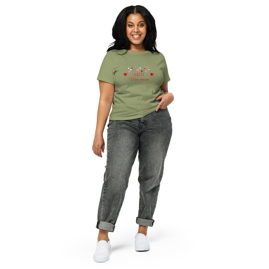 Haiti Mon Amour Women Hearts High-Waisted Tee product image (4)