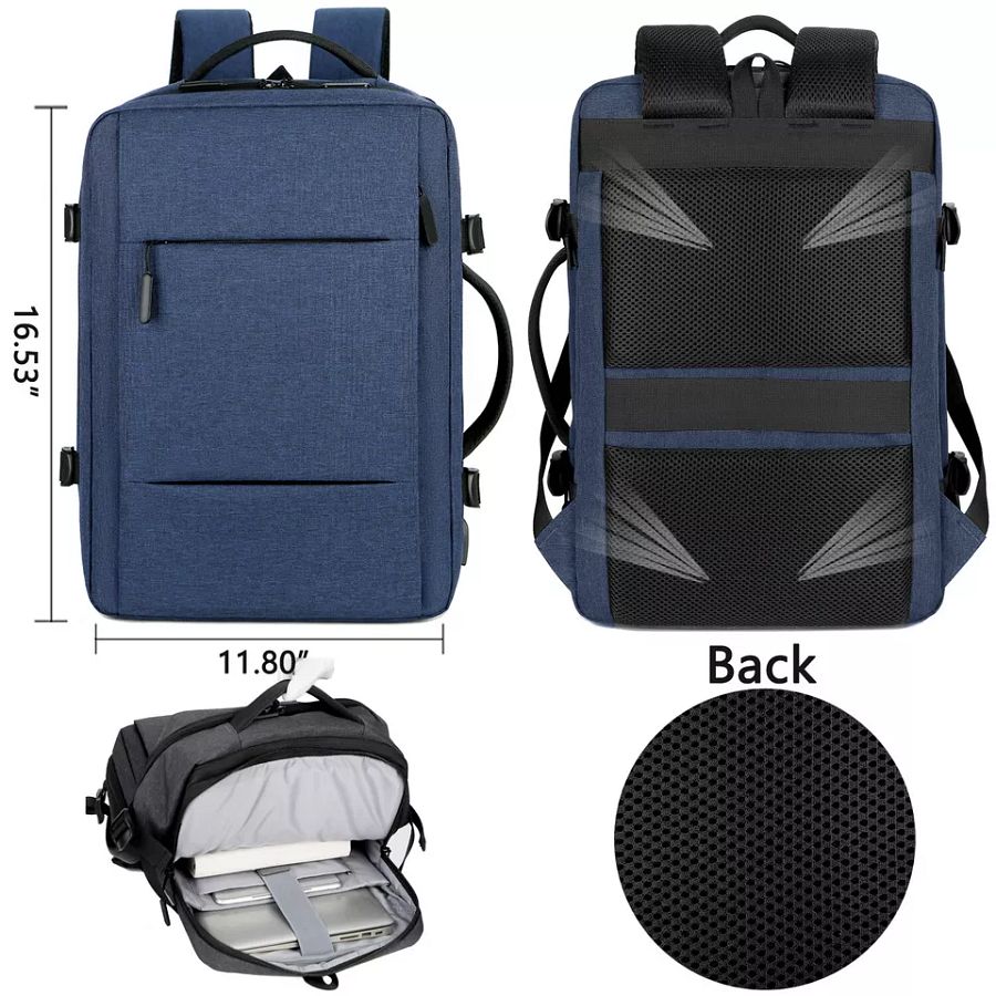 Expandable Carry on Backpack Extra Large Travel Backpack Weekender Backpack product image (6)