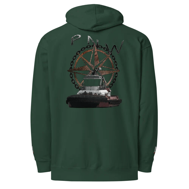 PNW Compass Rose Athena - Twin Anchor Front & sleeves (embroidered) product image (1)