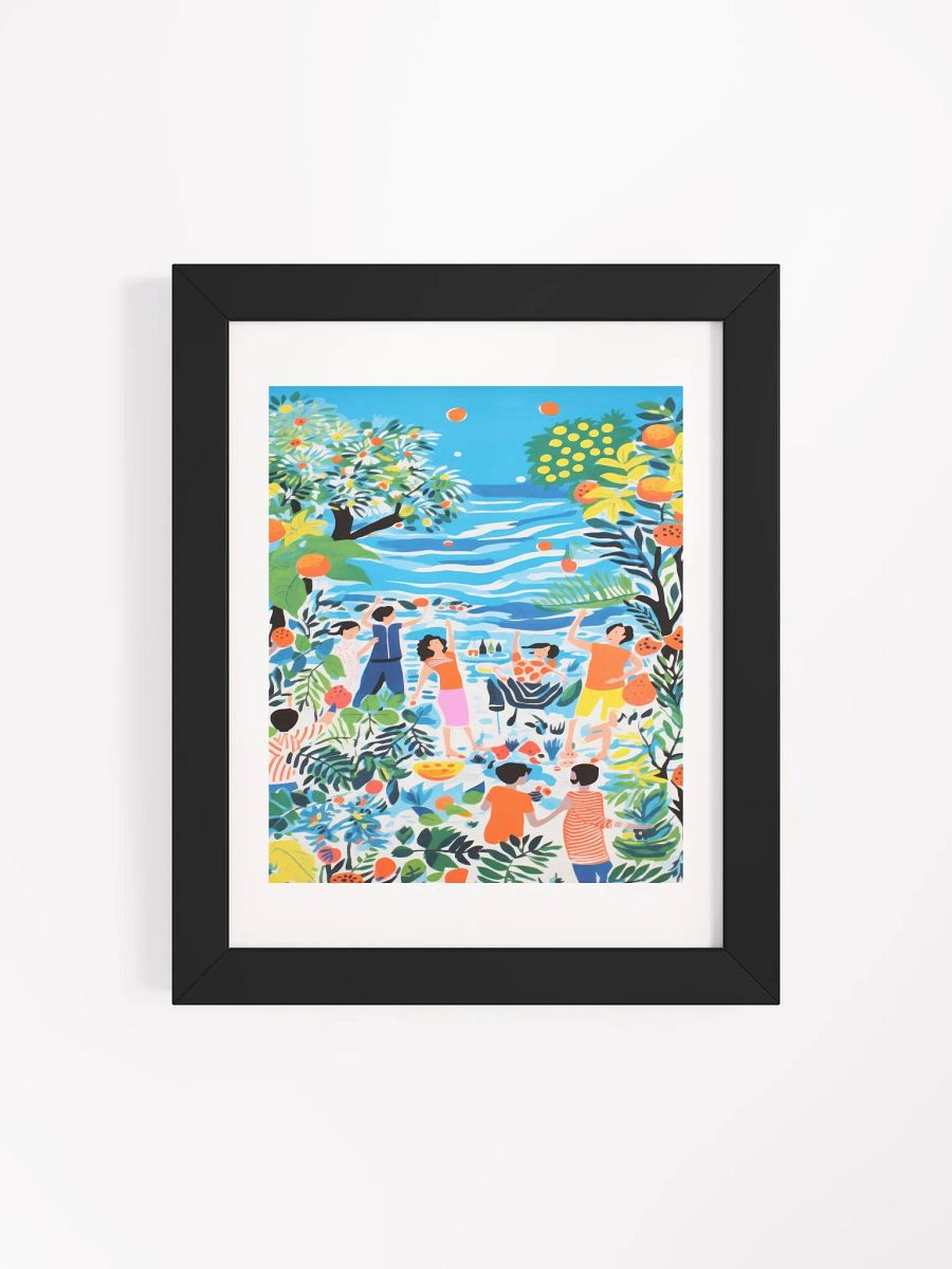 'Life in Paradise' Framed Matte Poster product image (1)