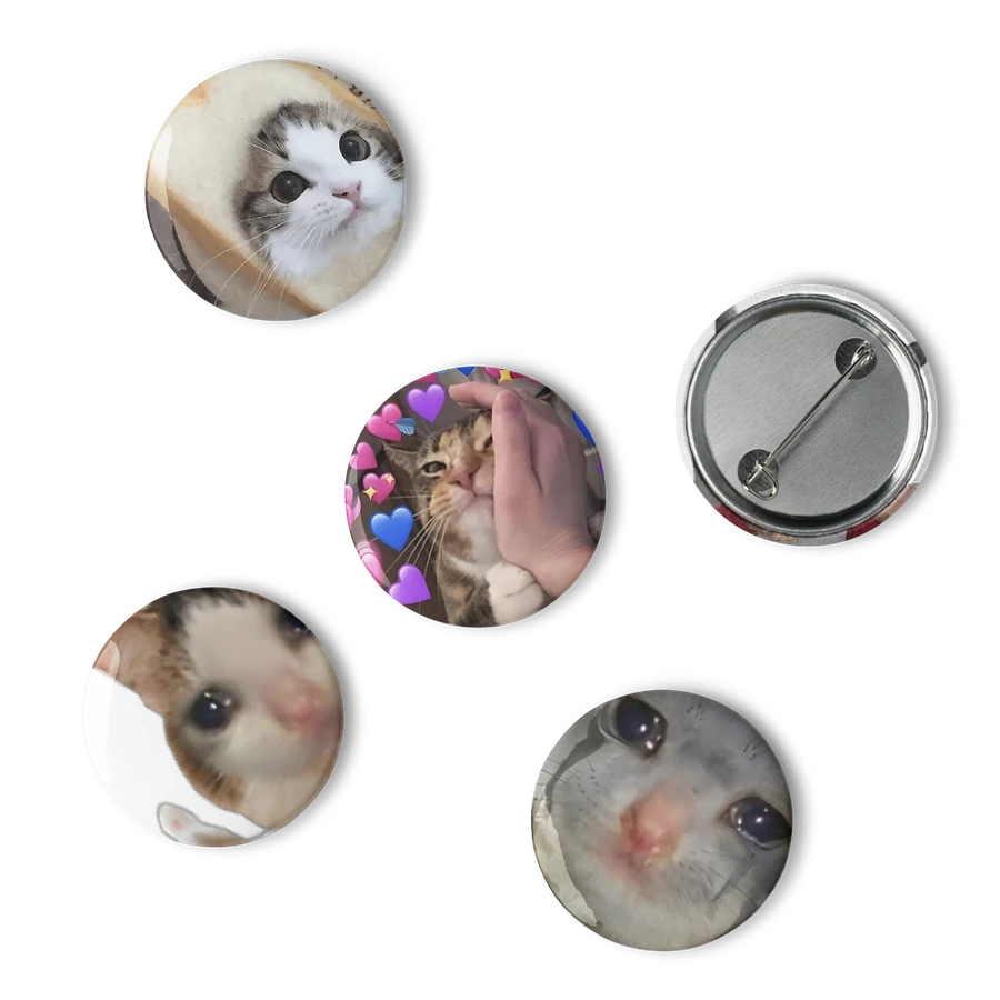 Set of Pin Buttons: Meme Cats 13 product image (6)