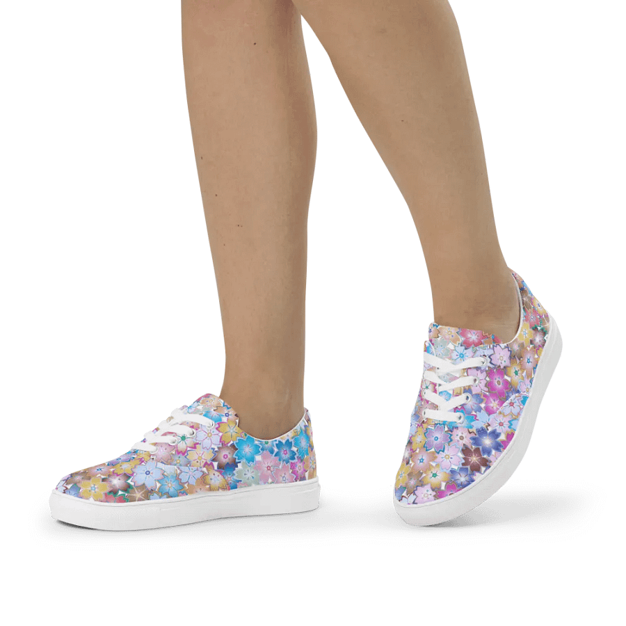 Kawaii Starry Blossom Symphony Lace-up Canvas Shoes product image (4)