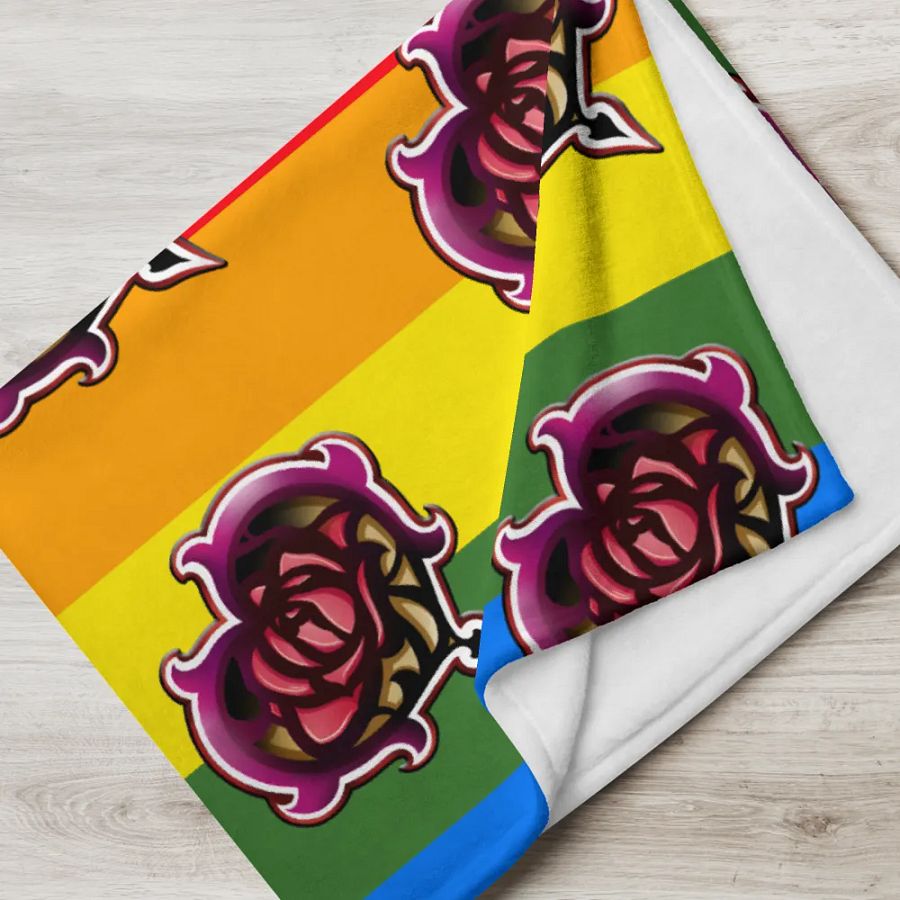 Zagarose Rainbow Throw Blanket product image (5)