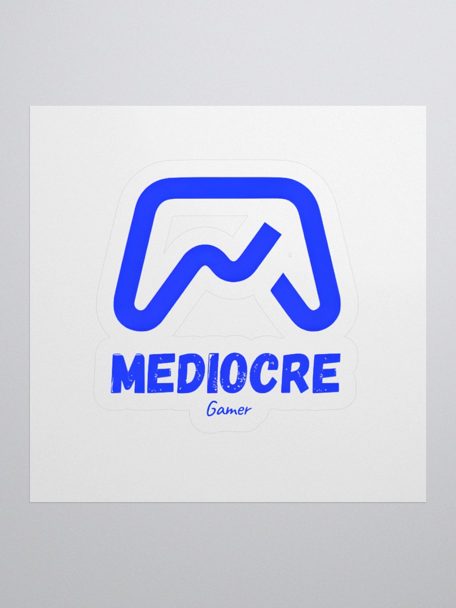 Mediocre Gamer Logo Stickers product image (1)