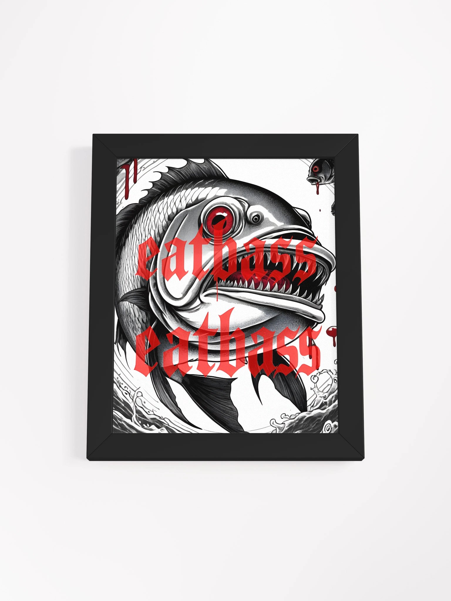 Framed Horror Art Print by EatBass product image (1)