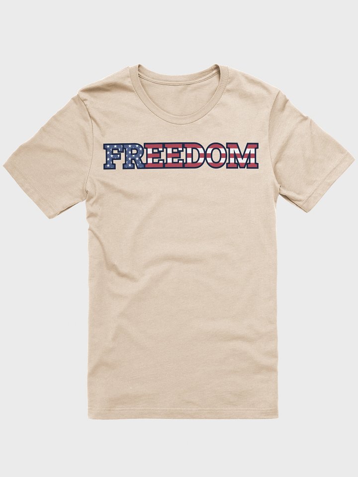 Freedom USA Flag Typography Supersoft Unisex T-Shirt product image (62)
