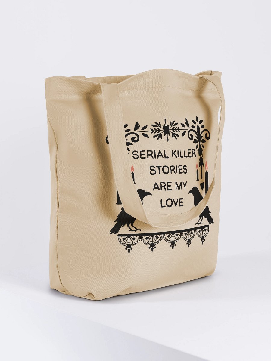 Gothic Serial Killer Stories Are My Love Language Tote Bag For True Crime Lovers product image (5)