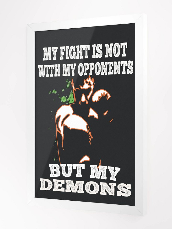 Fitness/Martial Arts Framed Poster - Fight With My Demons product image (2)