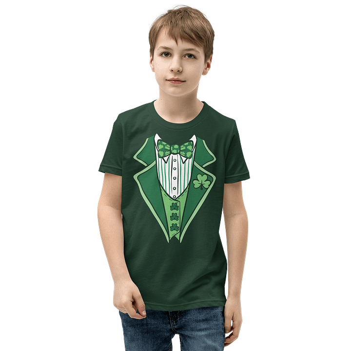 Leprechaun Tuxedo Halloween Costume Funny T-Shirt For Kids product image (9)