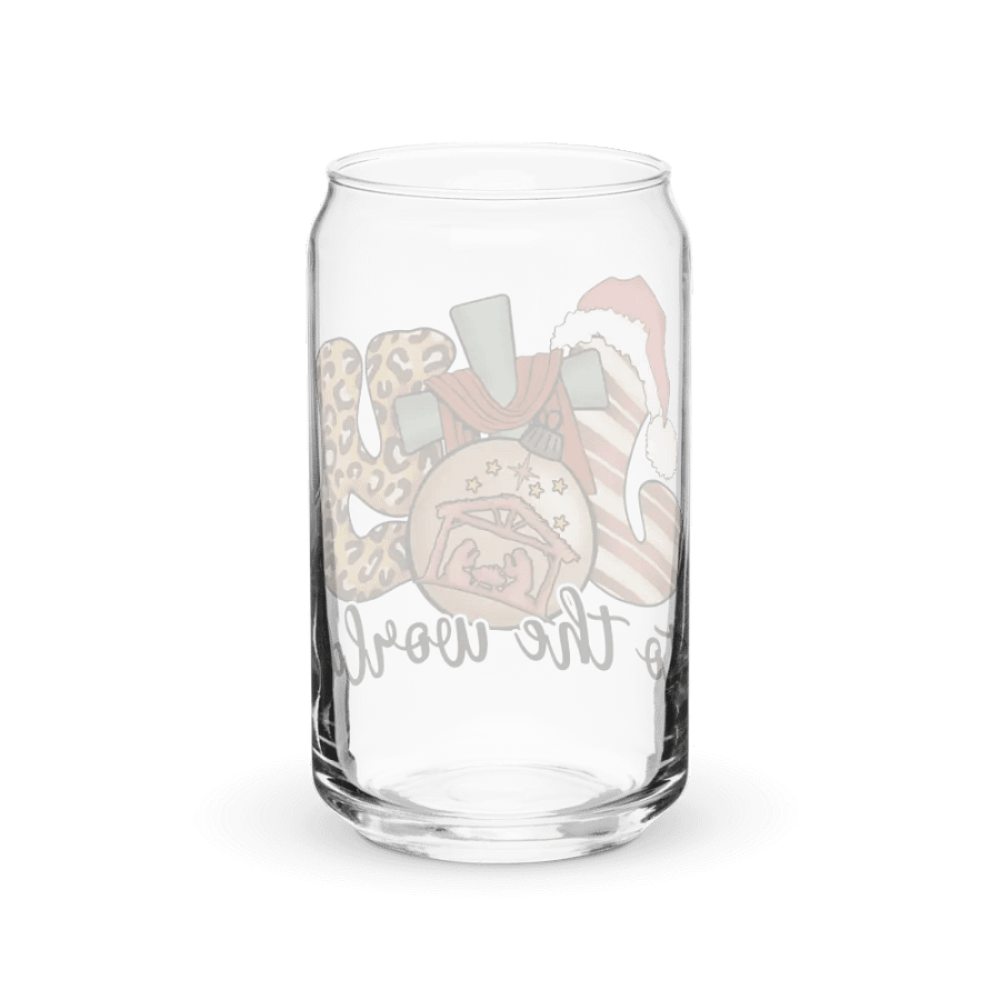 Joy to the World Can-Shaped Glass product image (38)