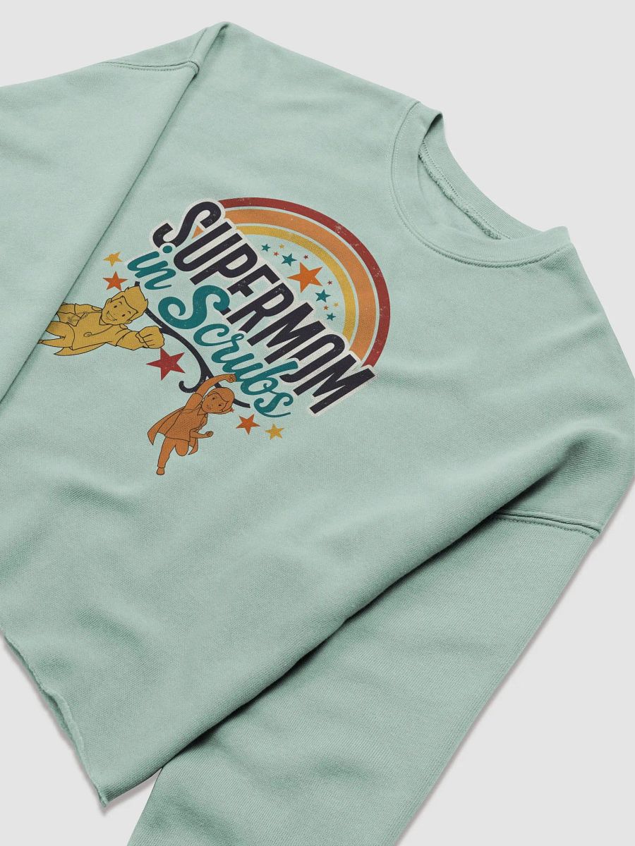 Supermom in Scrubs Rainbow Crop Sweatshirt product image (15)