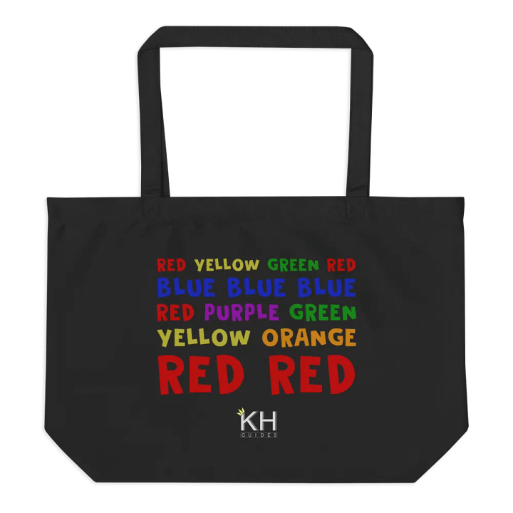 Color Song Large Tote with Lyrics product image (2)
