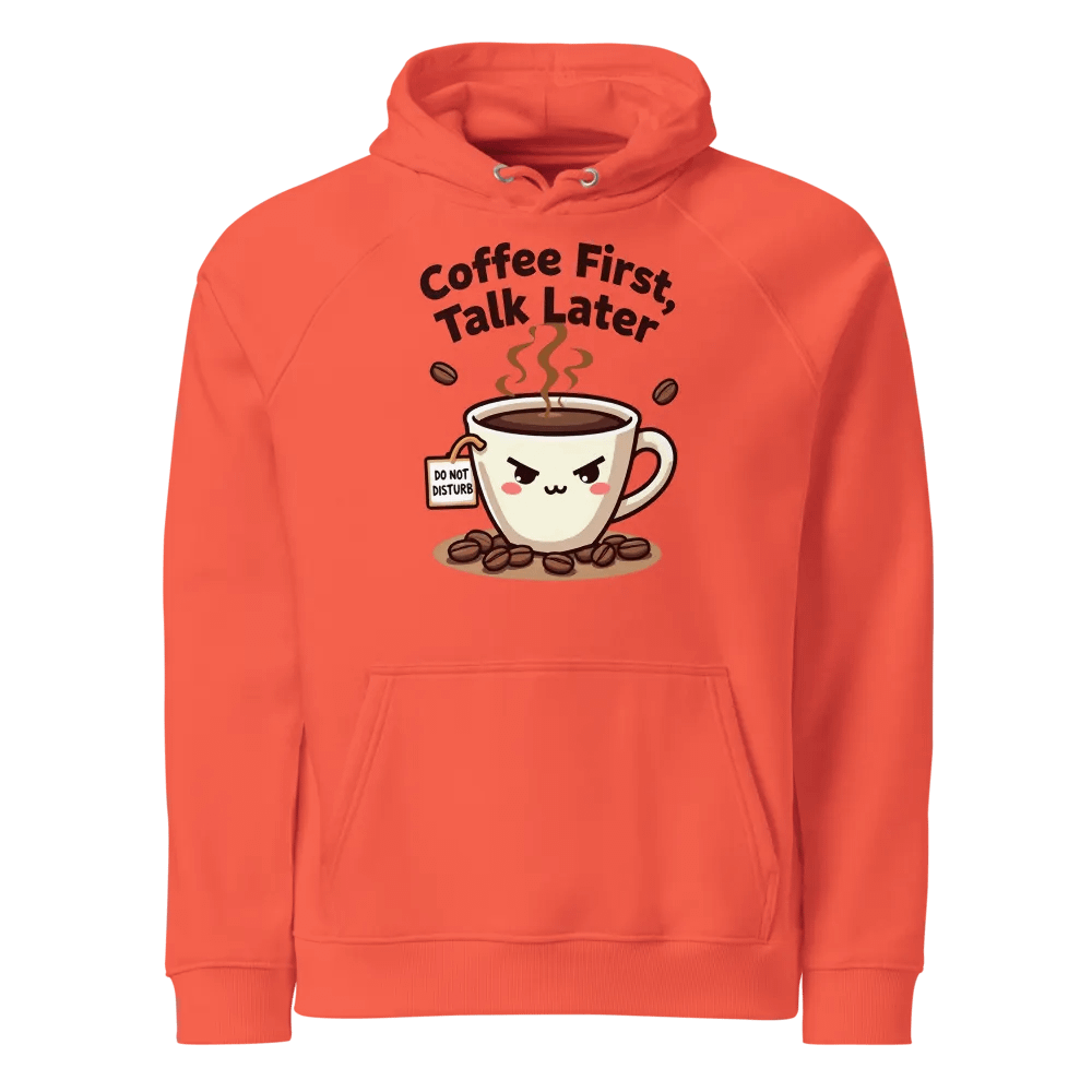 Angry Coffee Cup Eco Raglan Hoodie product image (1)