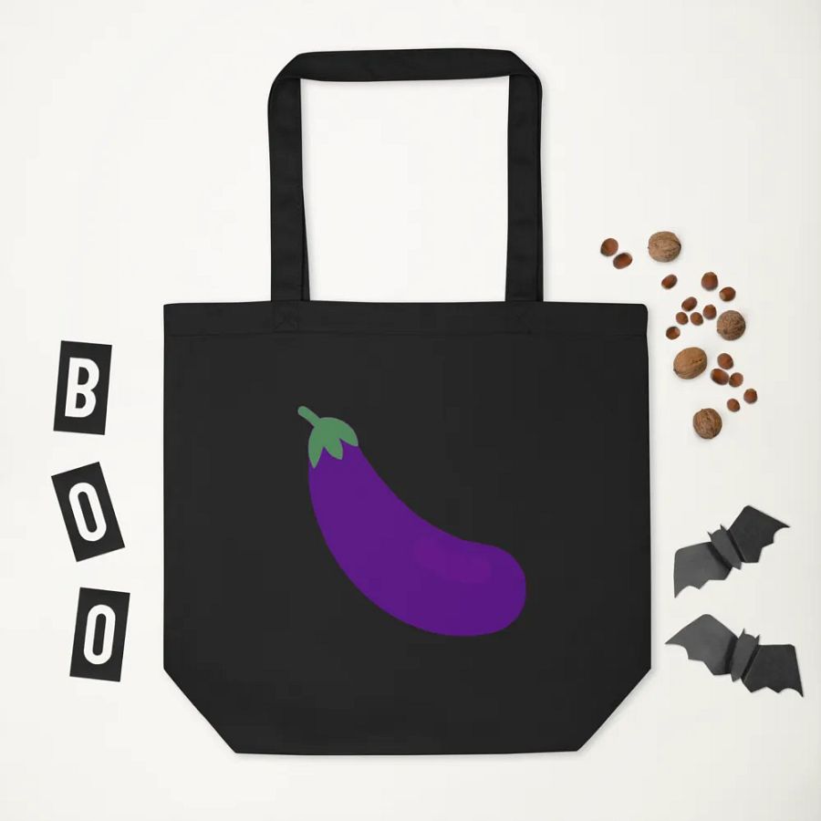 I Love Eggplant Tote Bag product image (11)