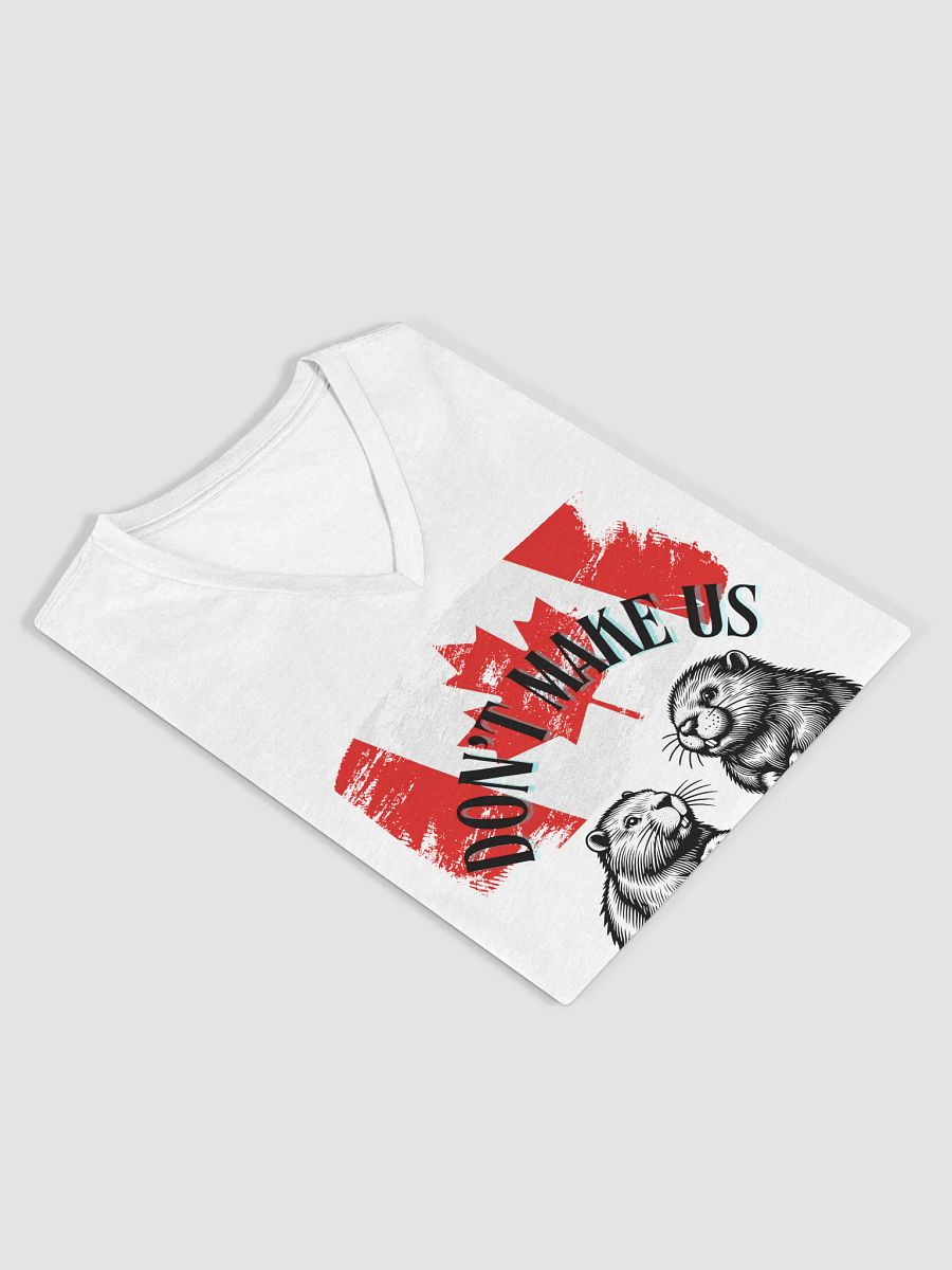 Canadian Flag Maple Leaf V-Neck Tee product image (10)