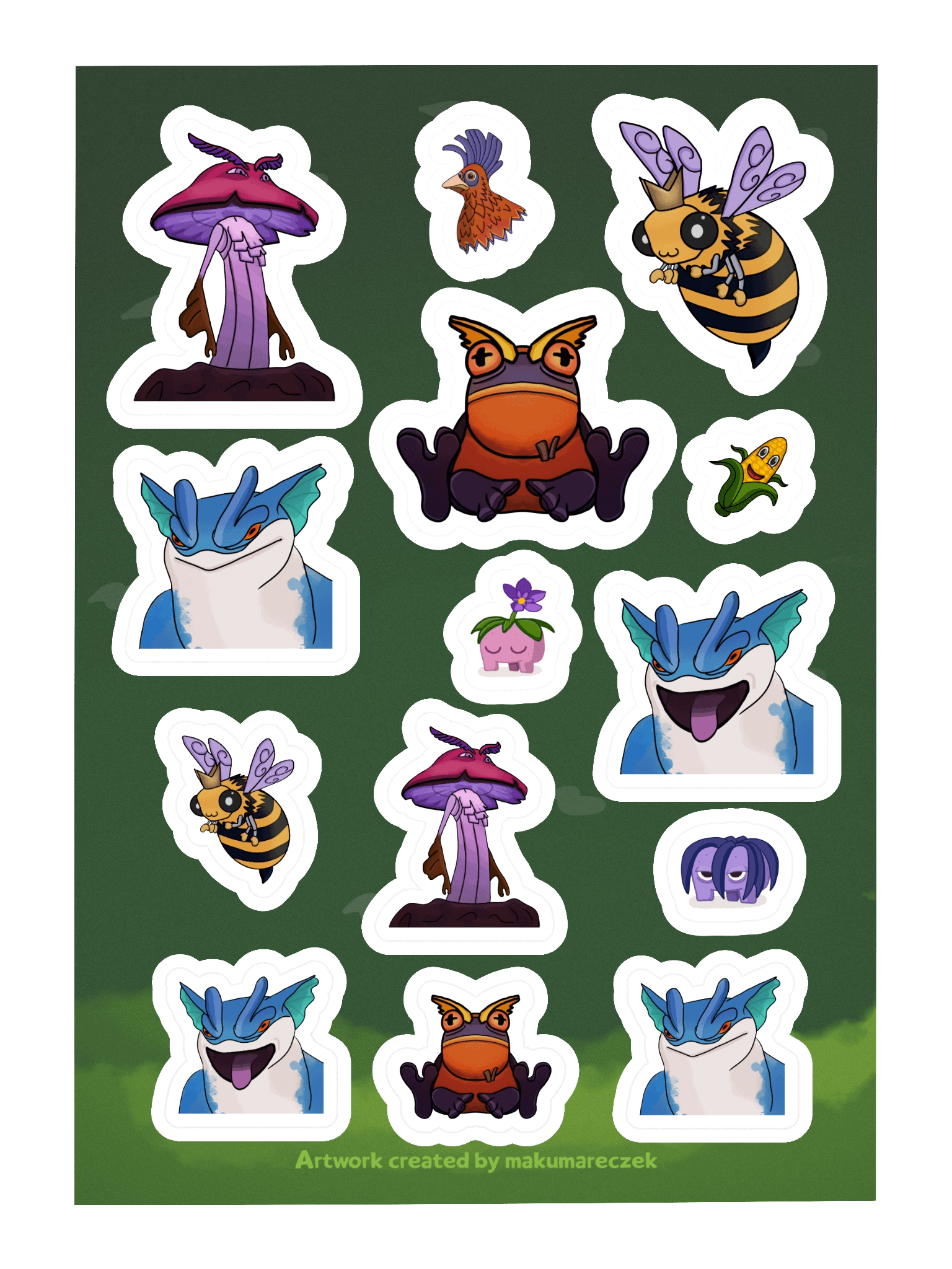 Palia Emotes Mix Set - Kiss Cut Sticker product image (3)