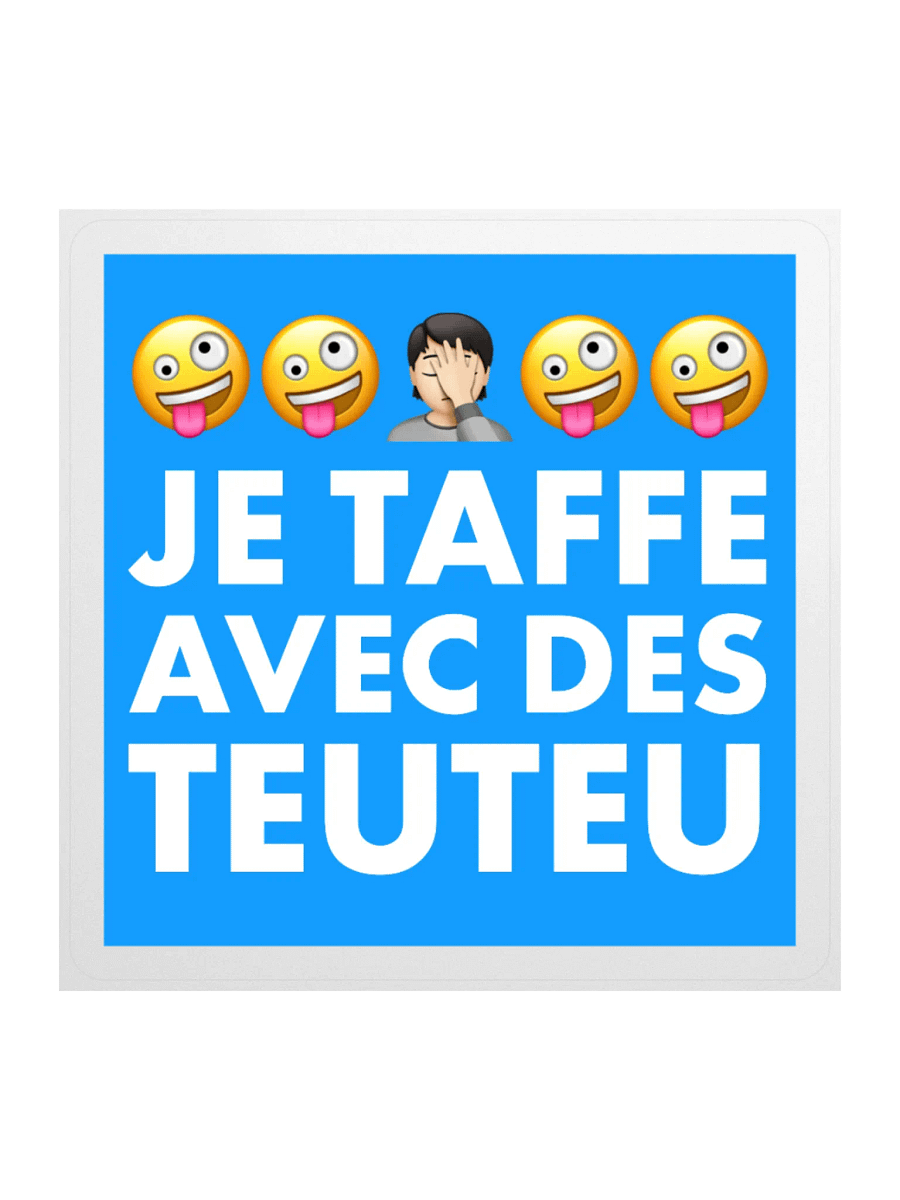 Je taffe avec des teuteu • Working with dummies Start up blue edition Sticker product image (1)