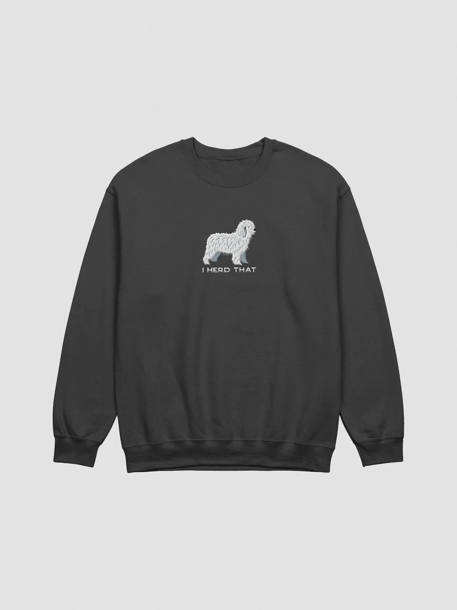 I Herd That Sweatshirt (Embroidered) of a Spanish Water Dog(White) product image (3)