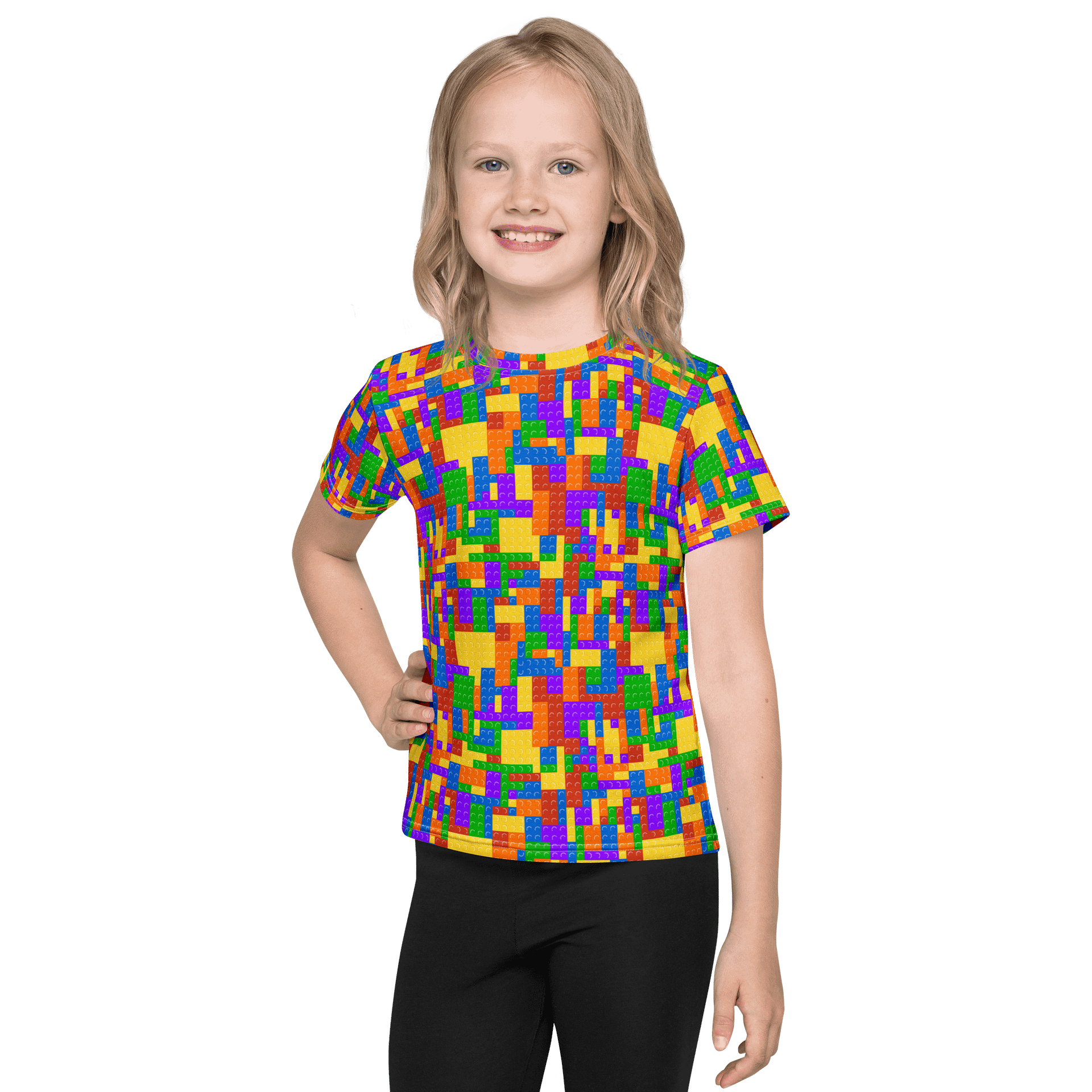Blocks | Unisex Kids Crew Neck T-Shirt product image (4)