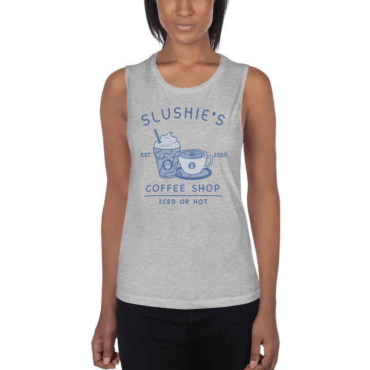 Slushie's Coffee Shop (Blue) | Women's Muscle Tank product image (2)