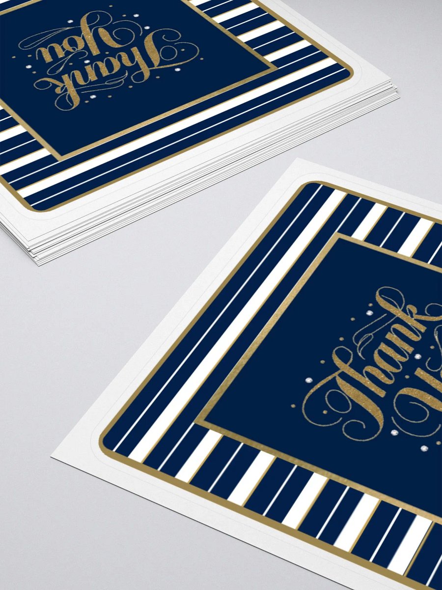 Navy and White, Thank You Sticker product image (4)
