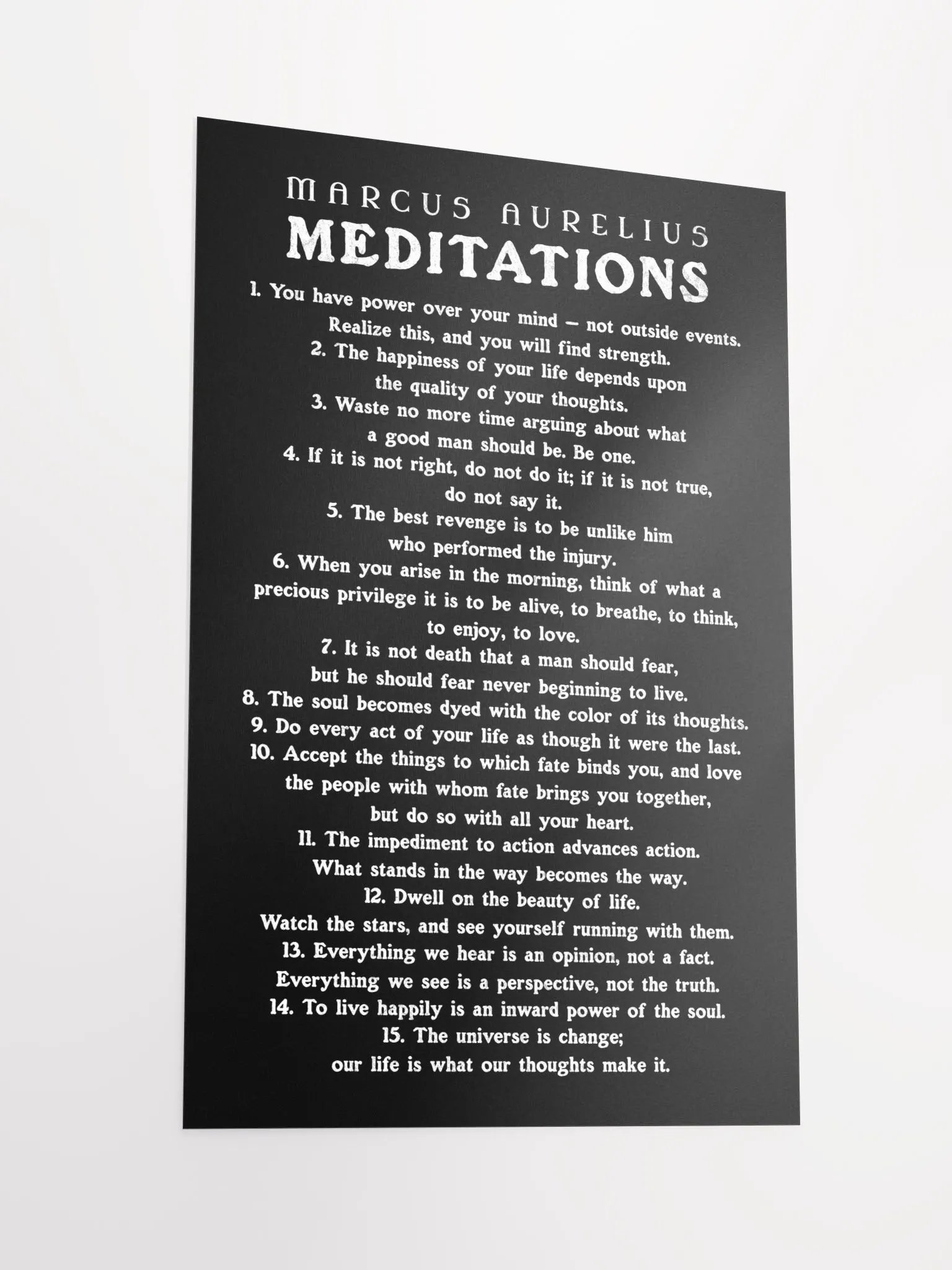 Marcus Aurelius Meditations Matte Paper Poster product image (5)
