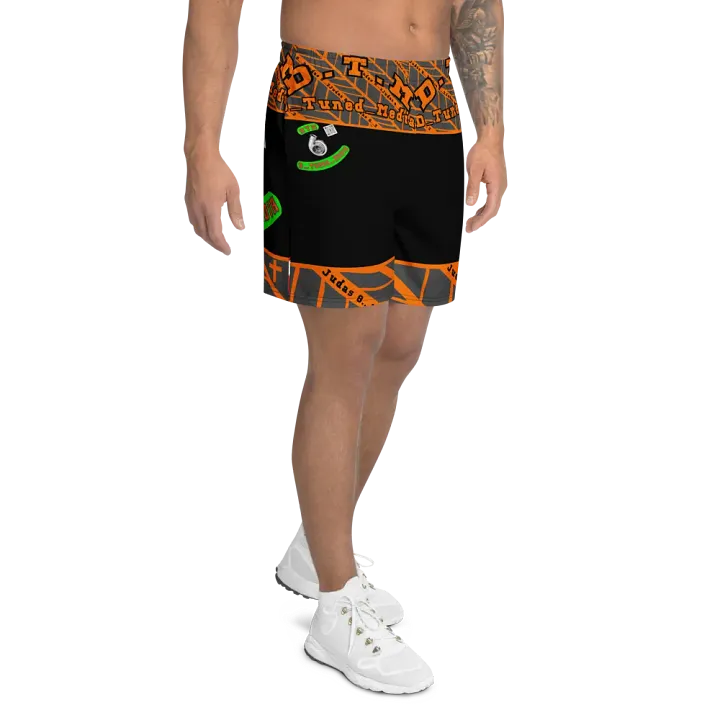 D-Tuned Media All-Over Print Athletic Long Shorts product image (2)