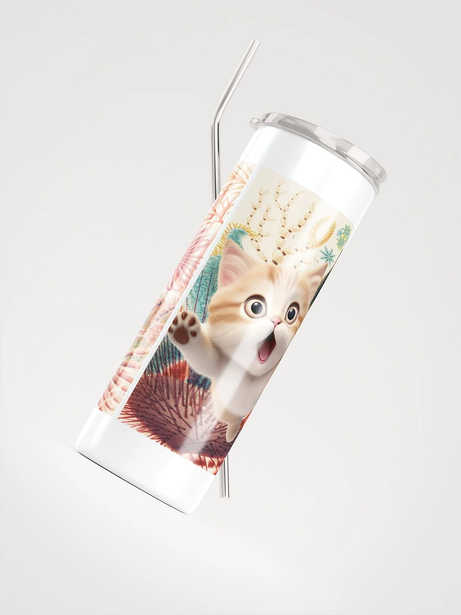 Cat In The Ocean, Stainless Steel, 20 oz., Skinny Tumbler product image (5)