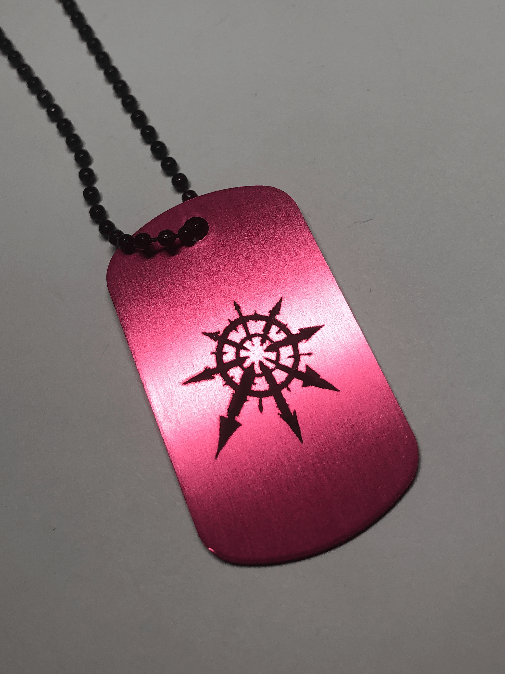 HERESY - Engraved Dog Tag Pendant Necklace product image (3)