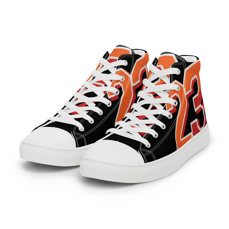 Custom "23" Black Canvas High Tops product image (6)