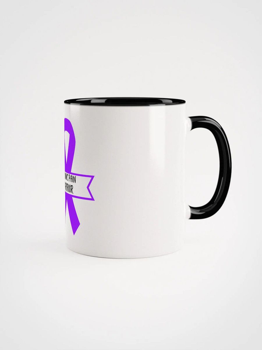 Chronic Pain Warrior Awareness Ribbon Mug- Choose Your Color product image (2)