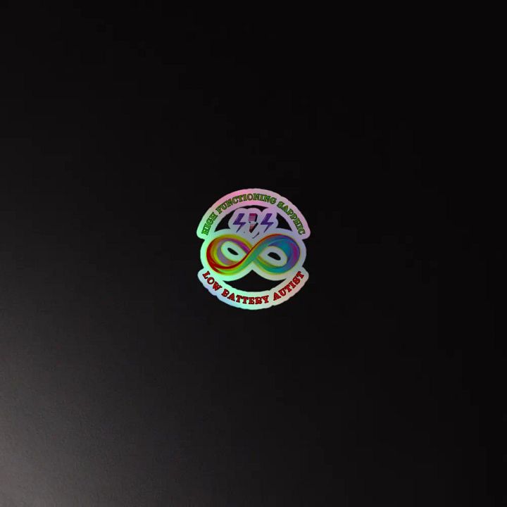 High Functioning Sapphic Low Battery Autist Sticker product image (2)