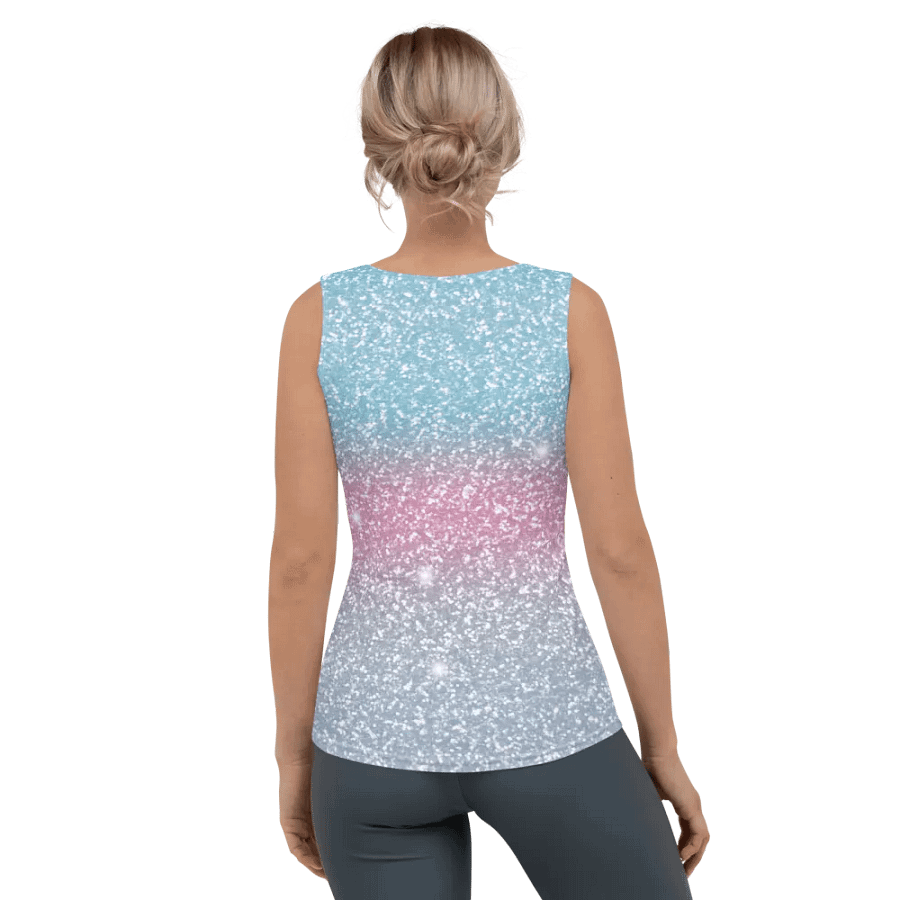 Glitter Unicorn Texture Design Tank Top (4) product image (4)