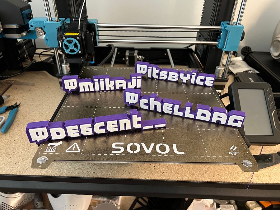 Customized Twitch Style Nameplate product image (3)