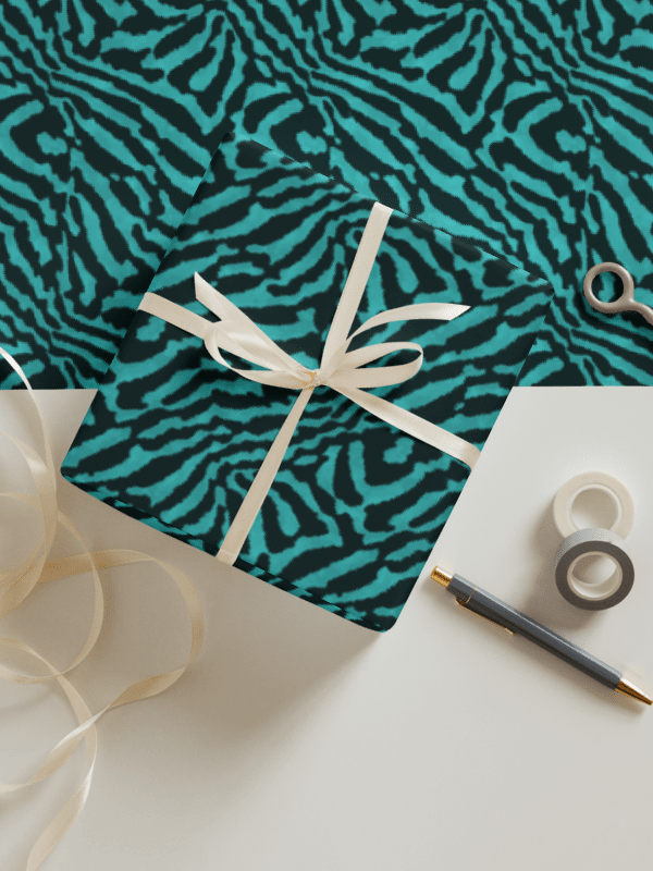 Teal Zebra Paper Sheets product image (4)